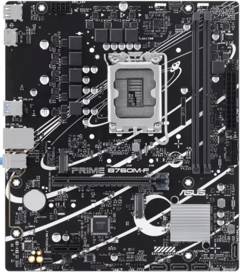 Изображение товара Материнская плата ASUS PRIME B760M-F - поддержка DDR5 и LGA1700