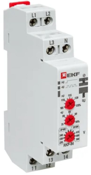 фото Реле контроля фаз EKF rkf-34 в Омске