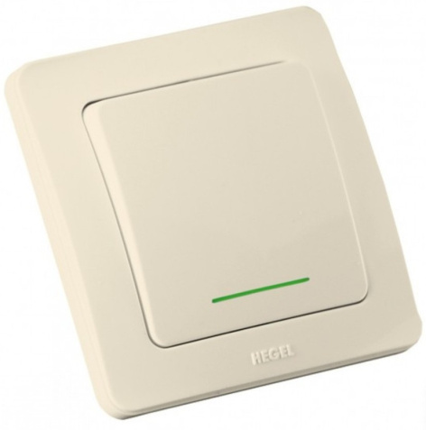 Изображение товара Выключатель одноклавишный HEGEL ВС10-332-01 надежное управление освещением