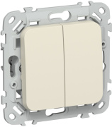 фото Выключатель двухклавишный  IEK FI-V20-0-10-1-K86