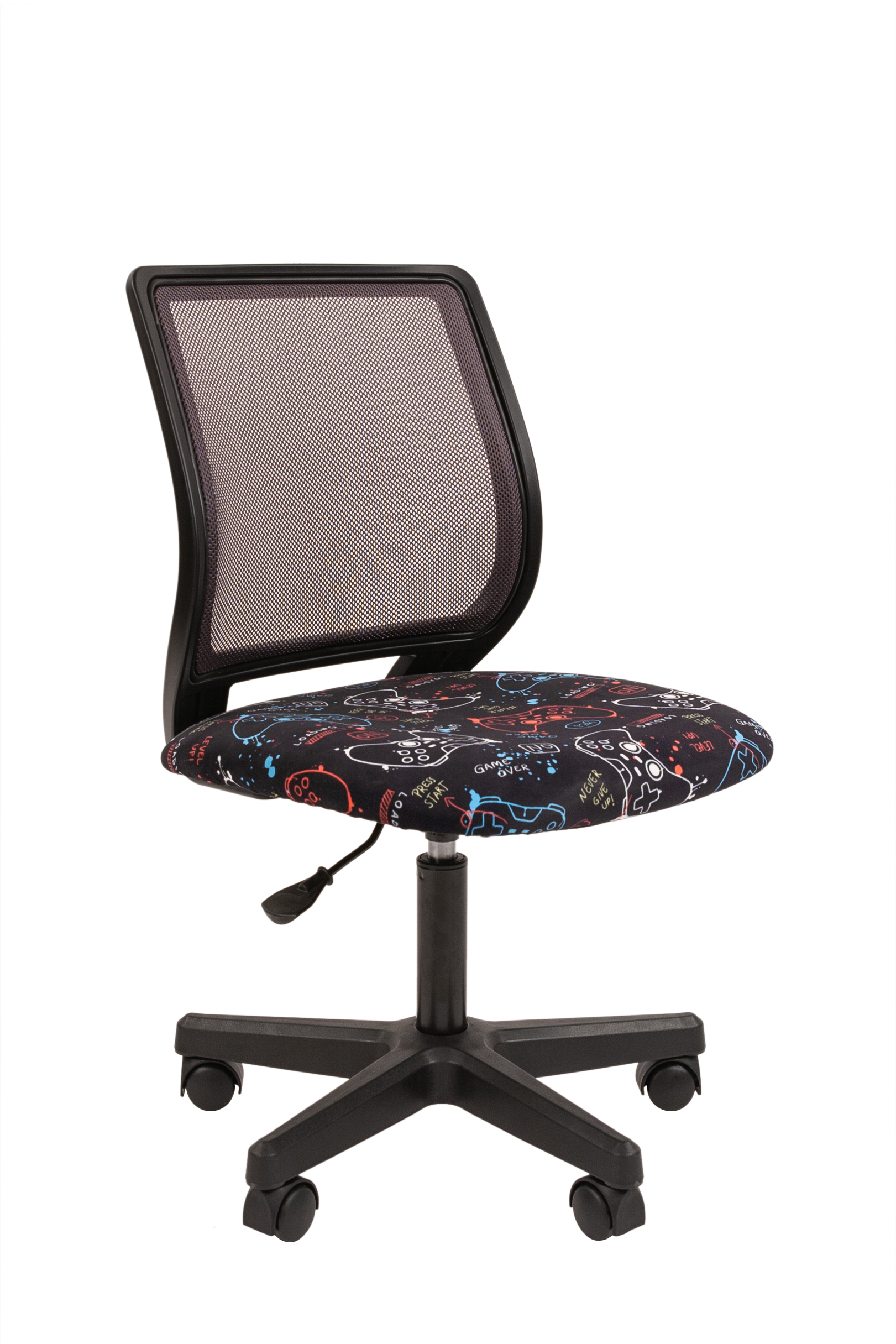 

Кресло детское Chairman Kids 112 7110368 Россия ткань GAME/TW-01 черный пластик, Kids 112