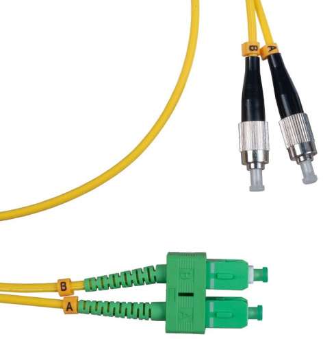 Изображение товара Кабель патч-корд волоконно-оптический Cabeus FOP(d)-9-SC/APC-FC длина 3м