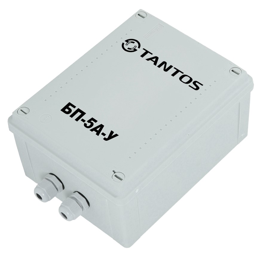 

Блок питания Tantos БП-5А-У импульсный 12В стаб., 5А, защита от КЗ на выходе, герметичный (уличный) IP56, -35...+35°С, БП-5А-У