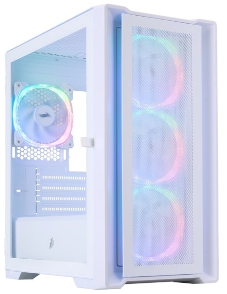 

Корпус mATX 1STPLAYER TRILOBITE T4 MESH T4-WH-4FS7-W без БП, боковая панель из закалённого стекла, 2*USB 3.0, USB 2.0, TRILOBITE T4 MESH