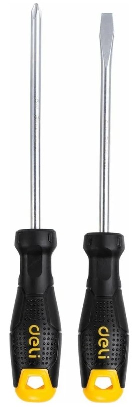 

Набор отверток Deli DL620002 2шт SL6x125 + PH2x125, DL620002