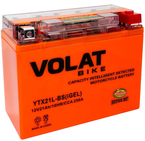Изображение товара Аккумулятор Volat YTX21L-BS(iGEL) Гелевый 21 Ач 12 В