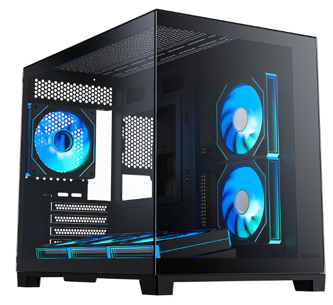 

Корпус mATX Xastra QW500M 3ARGB-C10-UC Black без БП, боковая и фронтальная панель из закалённого стекла, USB 3.0, USB 2.0, USB Type-C, QW500M 3ARGB-C10-UC Black