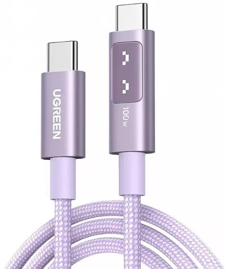 Изображение товара Кабель UGREEN L509 USB 2.0 Type-C розовый для зарядки и передачи данных