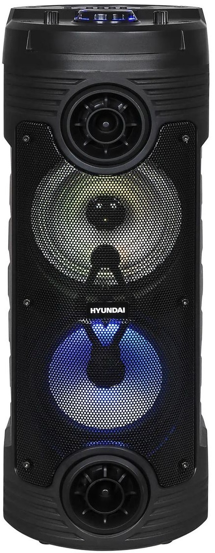

Колонка портативная Hyundai H-MC170 черный 80Вт FM USB BT SD/MMC, 1364103, H-MC170