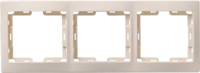 

Рамка IEK EMK30-K33-DM 3-м КВАРТА РГ-3-ККм горизонт. кремовая, EMK30-K33-DM