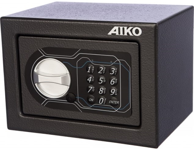 

Сейф Aiko T 140 EL S10399210214 электронный 3-х ригельный замок, 2.5л, графит, T 140 EL