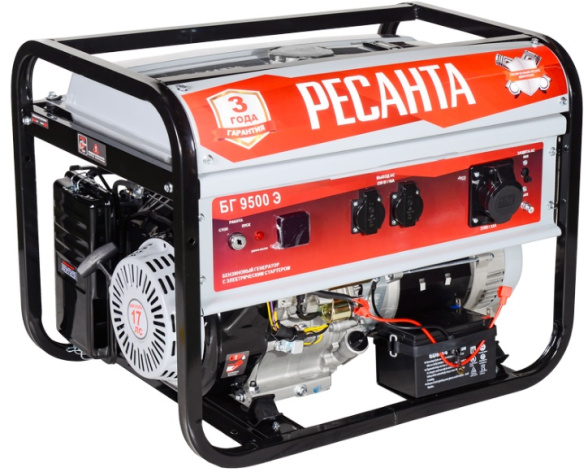 Изображение товара Генератор Ресанта БГ 9500 Э с электростартером