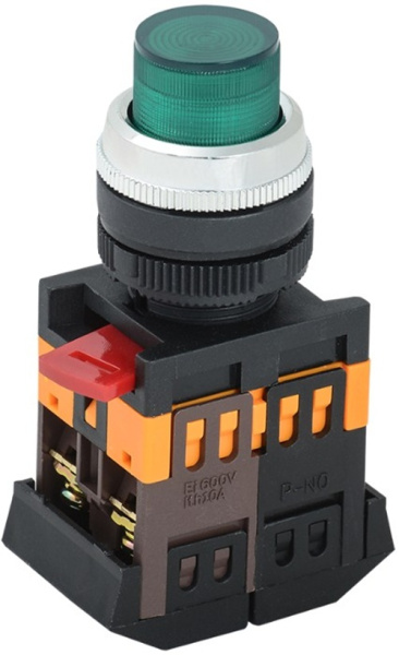 Изображение товара Кнопка GENERICA BBT20-ABLFP-K06 с подсветкой, 22 мм, IP40