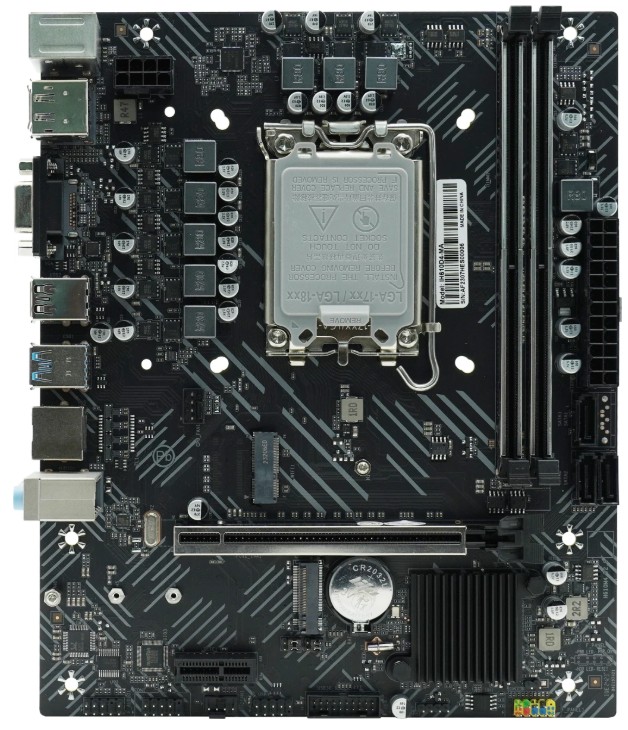 

Материнская плата mATX Afox IH610D4-MA-V4 (LGA1700, H610, 2*DDR4, PCIe, 3*SATA, M.2, 2*USB 3.0, 2*USB 2.0, VGA, HDMI, DP), IH610D4-MA-V4