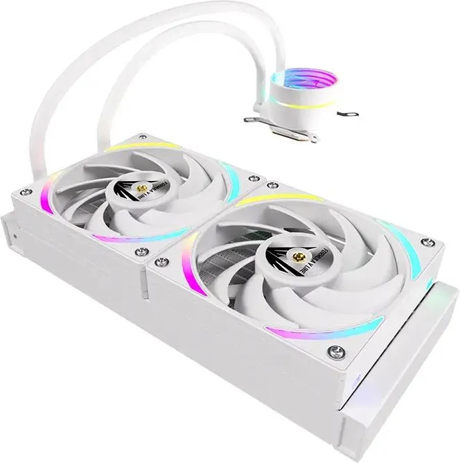 

Система охлаждения жидкостная FORMULA OASIS L240 ARGB WH LGA1200/2066/1700/1851/AM4/AM5 (TDP 310W, 2*120mm, 600-2000rpm, 64CFM, 39.6dBa), OASIS L240 ARGB WH