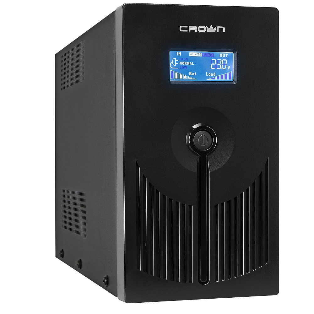 

Источник бесперебойного питания Crown CMU-SP1200IEC LCD USB CM000001869 1200VA\720W, металл, 2x12V/9AH, 8*IEC С13+1*IEC С13 bypass, AVR 140-290V, 1.8, CMU-SP1200IEC LCD USB