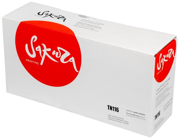 

Тонер Sakura SAKMTN-116 (A1UC050) для Konica Minolta, черный, 11000 к., SAKMTN-116