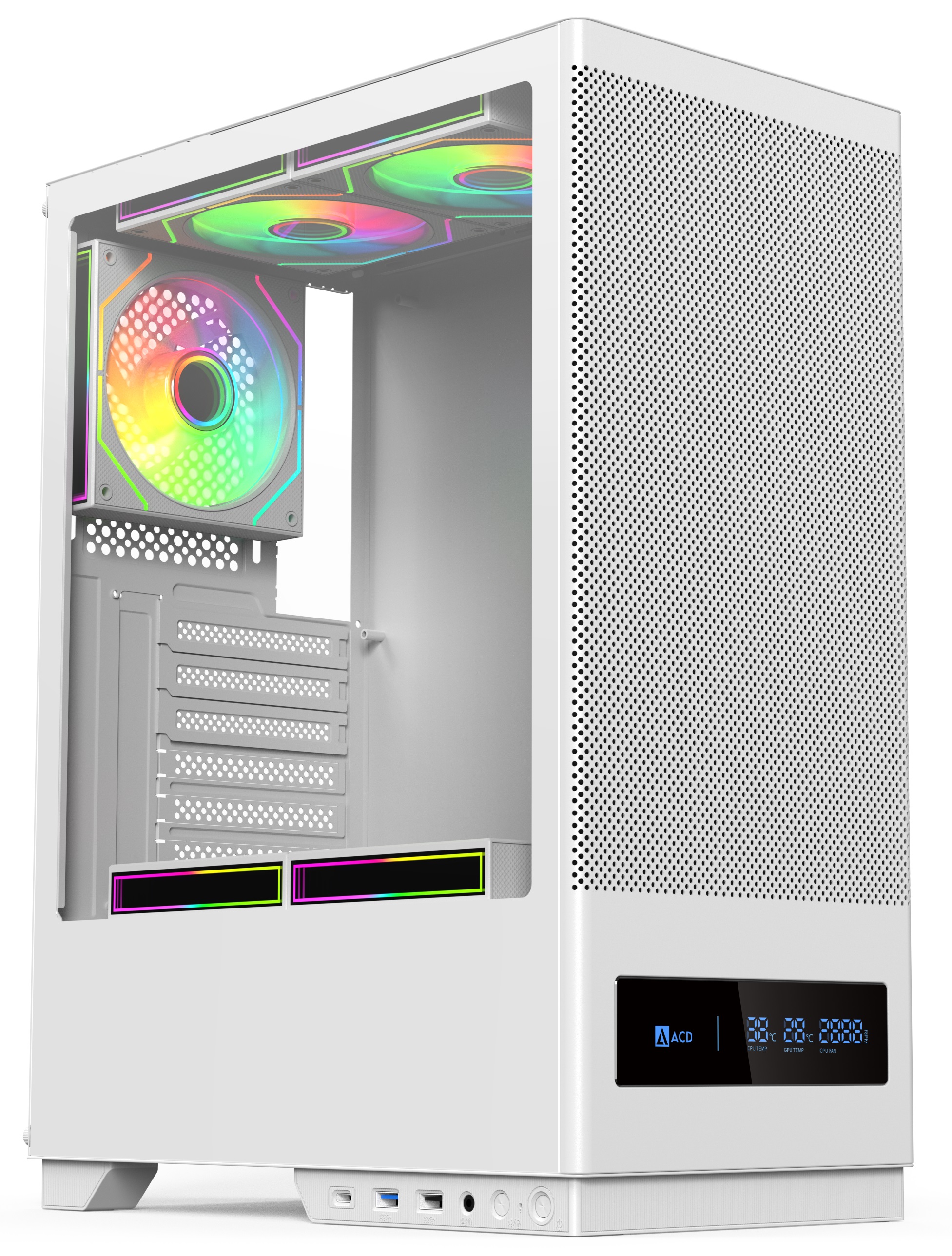 

Корпус ATX ACD Citadel 108DW AH-SI1G0W-00 белый, без БП, 2*USB, USB Type-C, Citadel 108DW