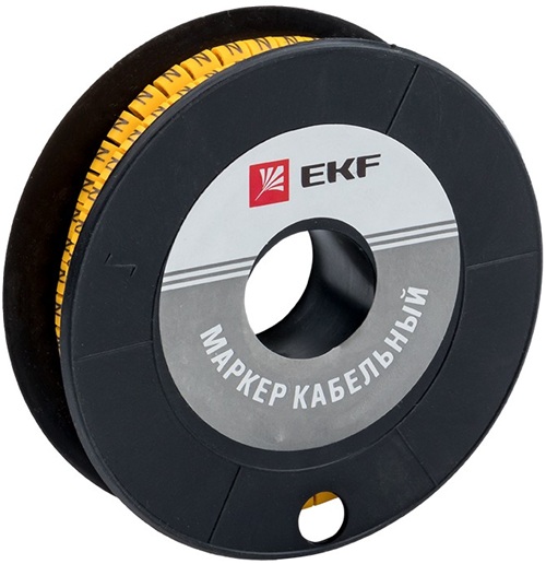 

Маркер на кабель EKF plc-KM-2.5-N 2,5 мм2 "N" (1000 шт.) (ЕС-1), plc-KM-2.5-N