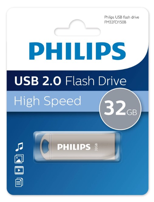 Накопитель USB 2.0 32GB Philips FM32FD150B/97 IRON