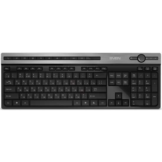 

Клавиатура Wireless Sven KB-E5500W 2,4 GHz, 115кл., KB-E5500W
