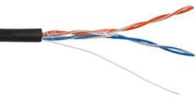 

Кабель витая пара U/UTP 5e кат. 2 пары Netlan EC-UU002-5-PE-BK 24AWG(0.47 мм), медь, одножильный (solid), внешний, PE, чёрный, уп/305м, EC-UU002-5-PE-BK