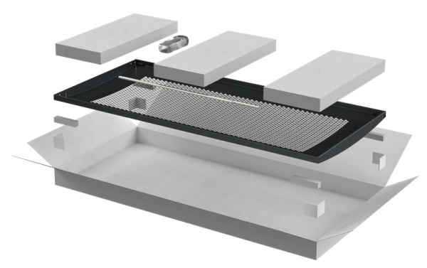 Изображение товара Дверь ITK LE05-24U6X-DP для напольных шкафов серии LINEA E, перфорированная, 600 мм, черная