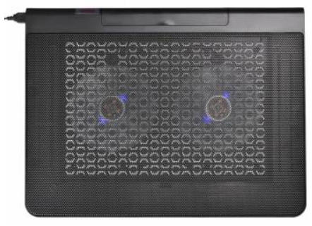 

Подставка для ноутбука с охлаждением Buro BU-LCP170-B214 17" 398x300x29мм 2xUSB 2x 140ммFAN 926г металлическая сетка/пластик черный, BU-LCP170-B214