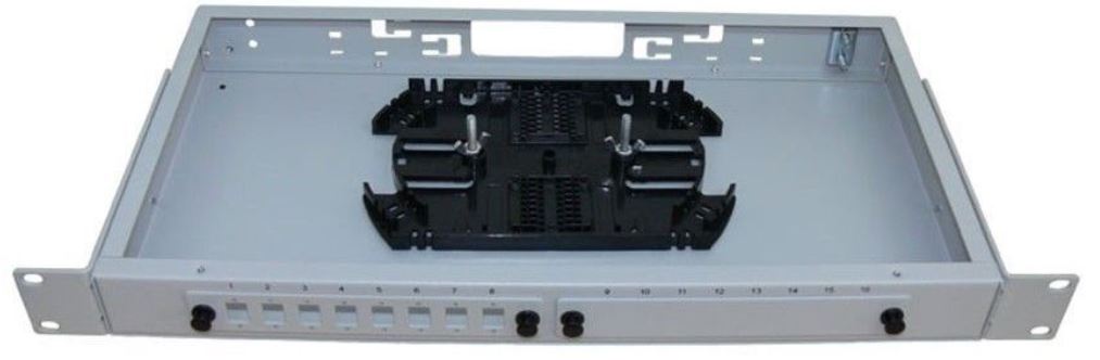 фото Кросс оптический стоечный  Vimcom СКРУ-1U19-A8-LC-(4AD-DLC-MM+8PT-MM50(ОМ4)-LC-1)