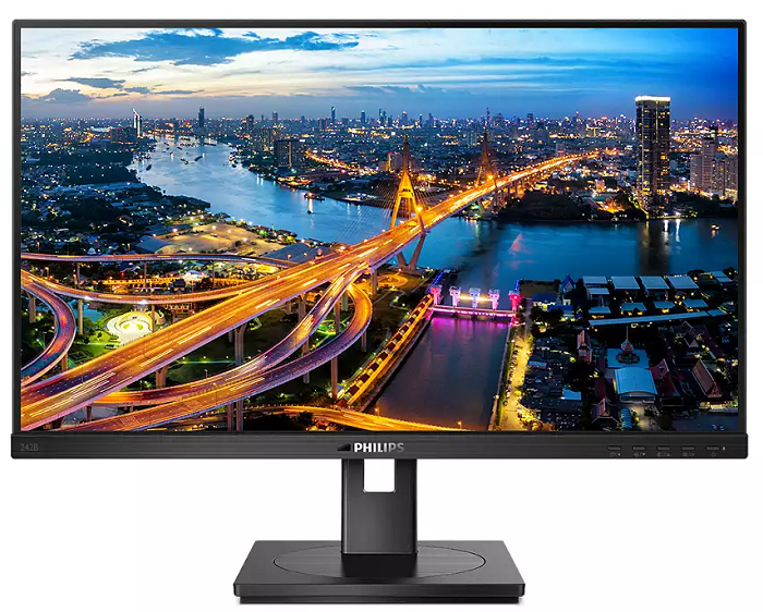 

Монитор 23,8" Philips 242B1V 1920x1080, IPS, 75Hz, 4 ms, 178°/178°, 350 cd/m, 50M:1, +DVI, black, 242B1V
