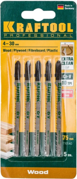 Изображение товара Набор пилок для электролобзика Kraftool 159514-2.5-S5 5 шт