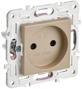 фото Розетка без заземления IEK SK-R13-10-K98