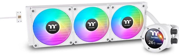 

Система охлаждения жидкостная Thermaltake TH420 V2 Ultra EX Snow ARGB CL-W428-PL14SW-A LGA1151/1200/1700/AM4/AM5 (3*140mm fan, белый, Al+Cu, 500-1800r, TH420 V2 Ultra EX Snow ARGB