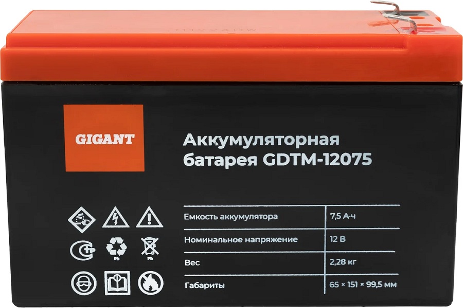 Батарея аккумуляторная Gigant GDTM-12075