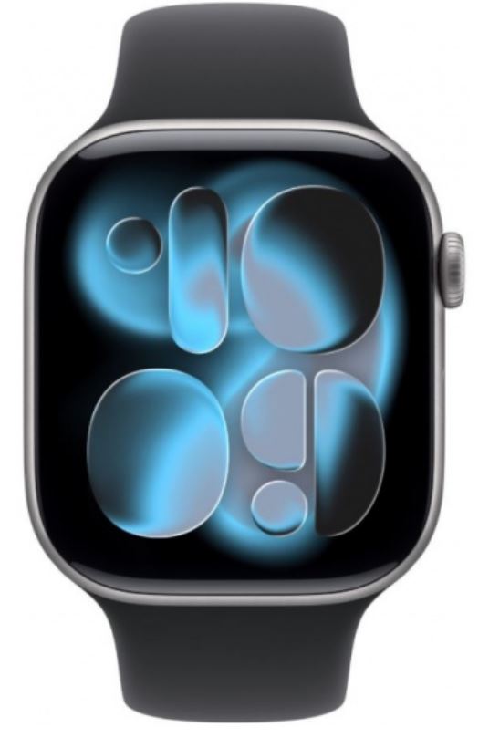 

Часы Apple Watch S11 GPS MEQX4 42mm Space Grey Aluminium Case /Black SB - M/L, Watch S11 GPS