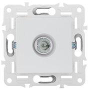 фото Розетка телевизионная проходная IEK SK-A10-P-K01
