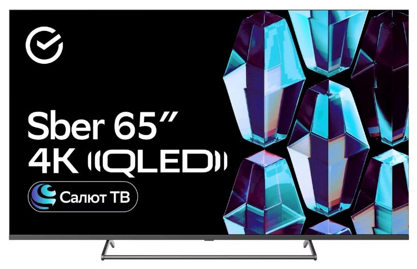 

Телевизор Sber SDX-65UQ5231 DLED + QLED 65" UHD, Салют ТВ, 60Hz, HDMI, USB, Optical, RJ45, CI+, WiFi, BT, серый, SDX-65UQ5231