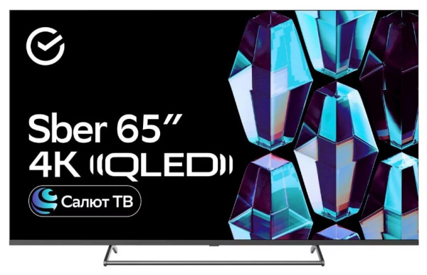Изображение товара Телевизор Sber SDX-65UQ5231 65-дюймовый с QLED и 4K Ultra HD