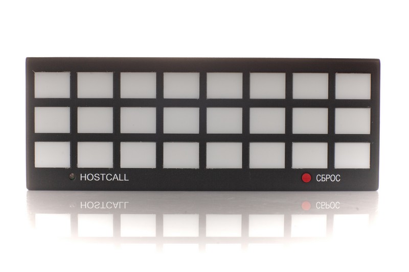 

Табло HostCall MP-731W1 отображения палаты для дублирования вызовов, поступивших на пульт дежурного персонала, MP-731W1