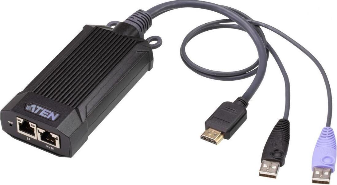 

Модуль Aten KG8900T-AX адаптер, KVM HDMI+K/M USB 2.0, 100 метр., 1xUTP Cat5e, для подкл.комп.к перекл. KG0016/KG0032, макс.раз.1900х1200, 2xRJ45+HDMI+, KG8900T-AX