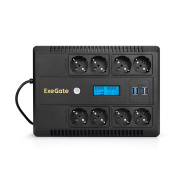 фото Источник бесперебойного питания Exegate NEO Smart LHB-650.LCD.AVR.8SH.CH.RJ.USB