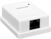 фото Розетка компьютерная EKF TRC-WBOX-1RJ45-5EUTP-WH