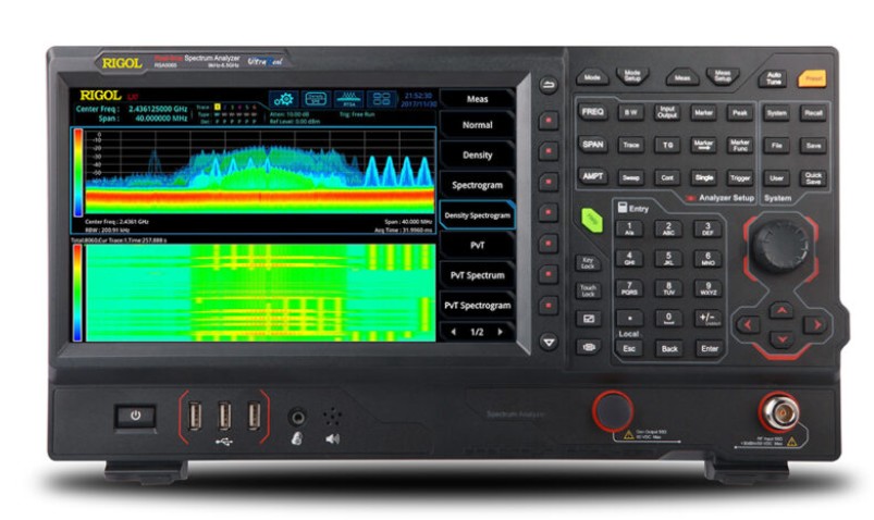 

Анализатор спектра Rigol RSA5065-TG 9kHz-6.5GHz, полоса анализа в реальном времени 40 МГц, трекинг-генератор 6.5ГГц, модуляция AM/FM/PM, RSA5065-TG
