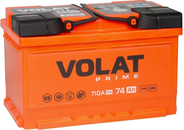 Изображение товара Автомобильная аккумуляторная батарея VOLAT VS740 74Ач 12В надежный аккумулятор