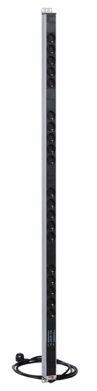 

Блок розеток ЦМО R-16-20S-FI-1420-3 вертикальный Rem-16 с фил. и инд., 20 Schuko, 16 A, алюм., 33...38U, шнур 3 м, R-16-20S-FI-1420-3