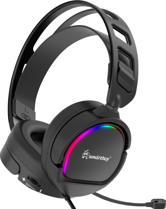 

Гарнитура SmartBuy LANCER 2 SBHG9810 игровая, подсветка, 50мм динамик, кабель 2.1м, 2 х 3.5мм + USB (1/20), LANCER 2