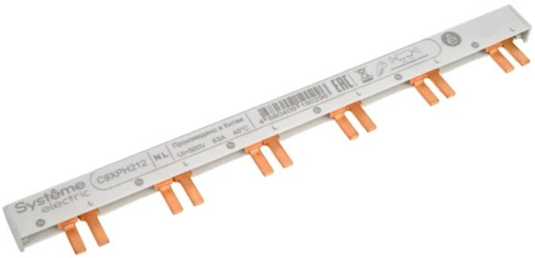 Изображение товара Гребенчатая шина Systeme Electric C9XPH212 для серии City9 Set