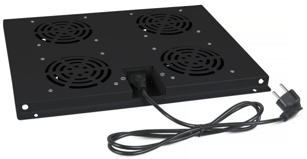 Изображение товара Вентиляторный модуль Cabeus TRAY-60-BK для телекоммуникационных шкафов