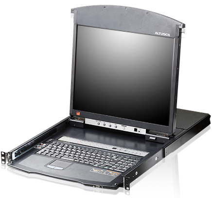 

Переключатель KVM Aten KL1508AIM-AXA-RG switch, 1 local user PS2/USB/VGA конс.LCD 17"+32 IP user=> 8 cpu/порт/port (PS2/USB/Sun+VGA)/RS232, без модуле, KL1508AIM-AXA-RG