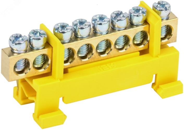 

Шина IEK ШНИ-6х9-8-С-Ж PE земля на DIN-изоляторе типа Стойка, ШНИ-6х9-8-С-Ж